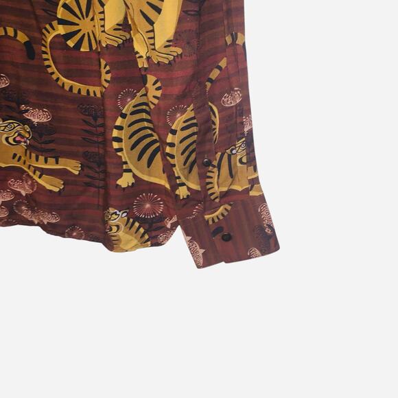 Topman tigerprint button up sz M - Picture 8 of 10